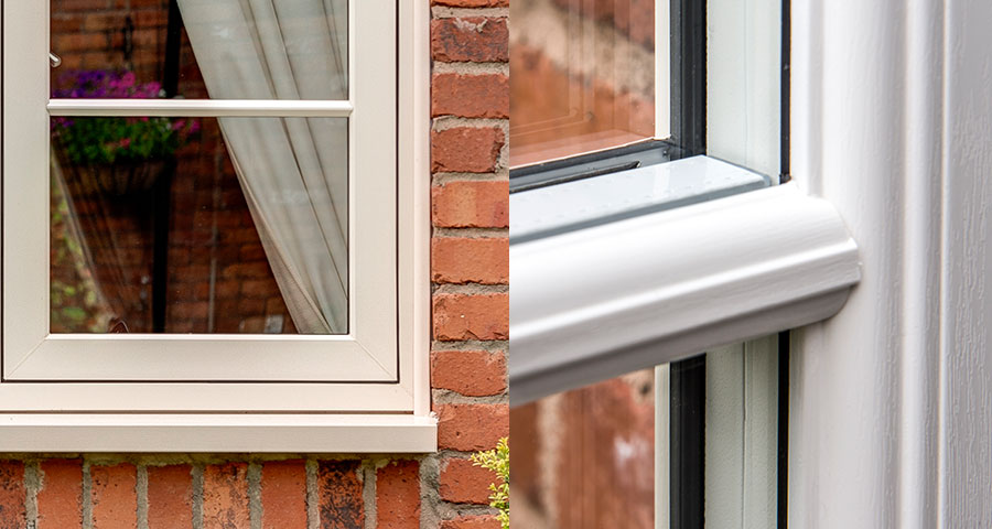 Welded joints on both outer frame and Flush Sash